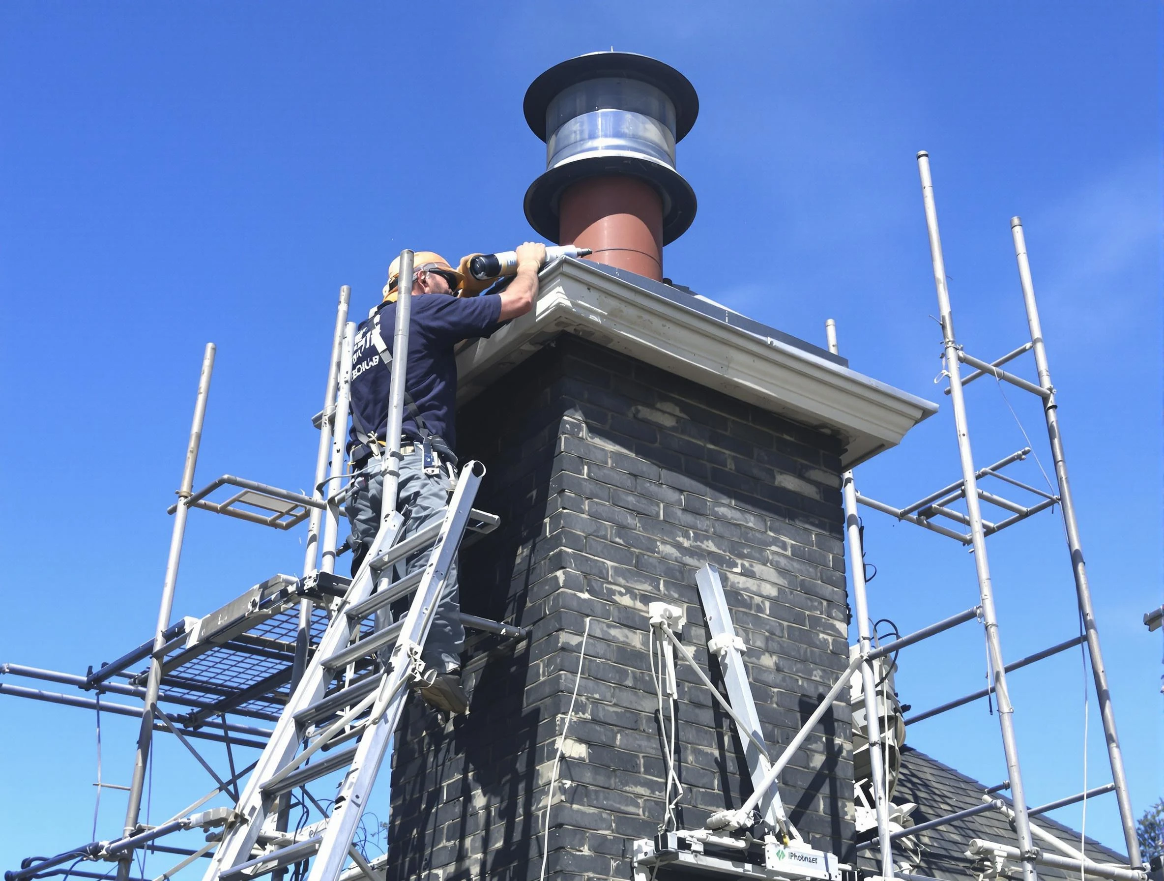 Sturdy chimney crown finished by Franklin Chimney Sweep in Franklin, NJ