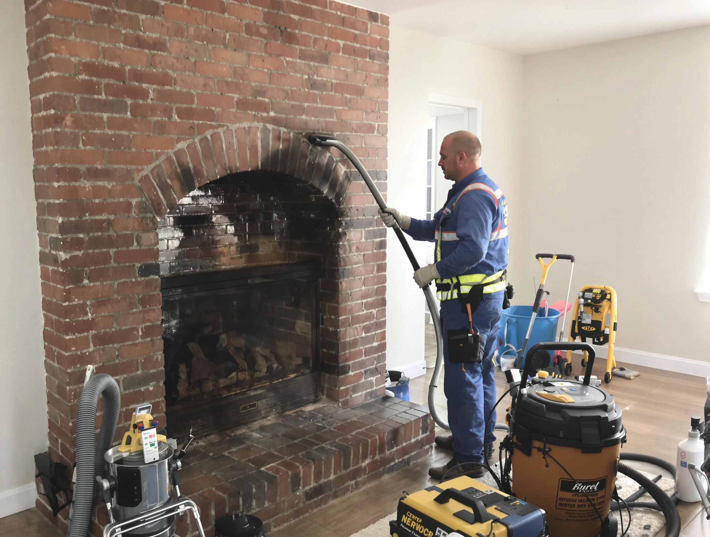 Franklin Chimney Sweep expert performing detailed chimney sweep in Franklin, NJ